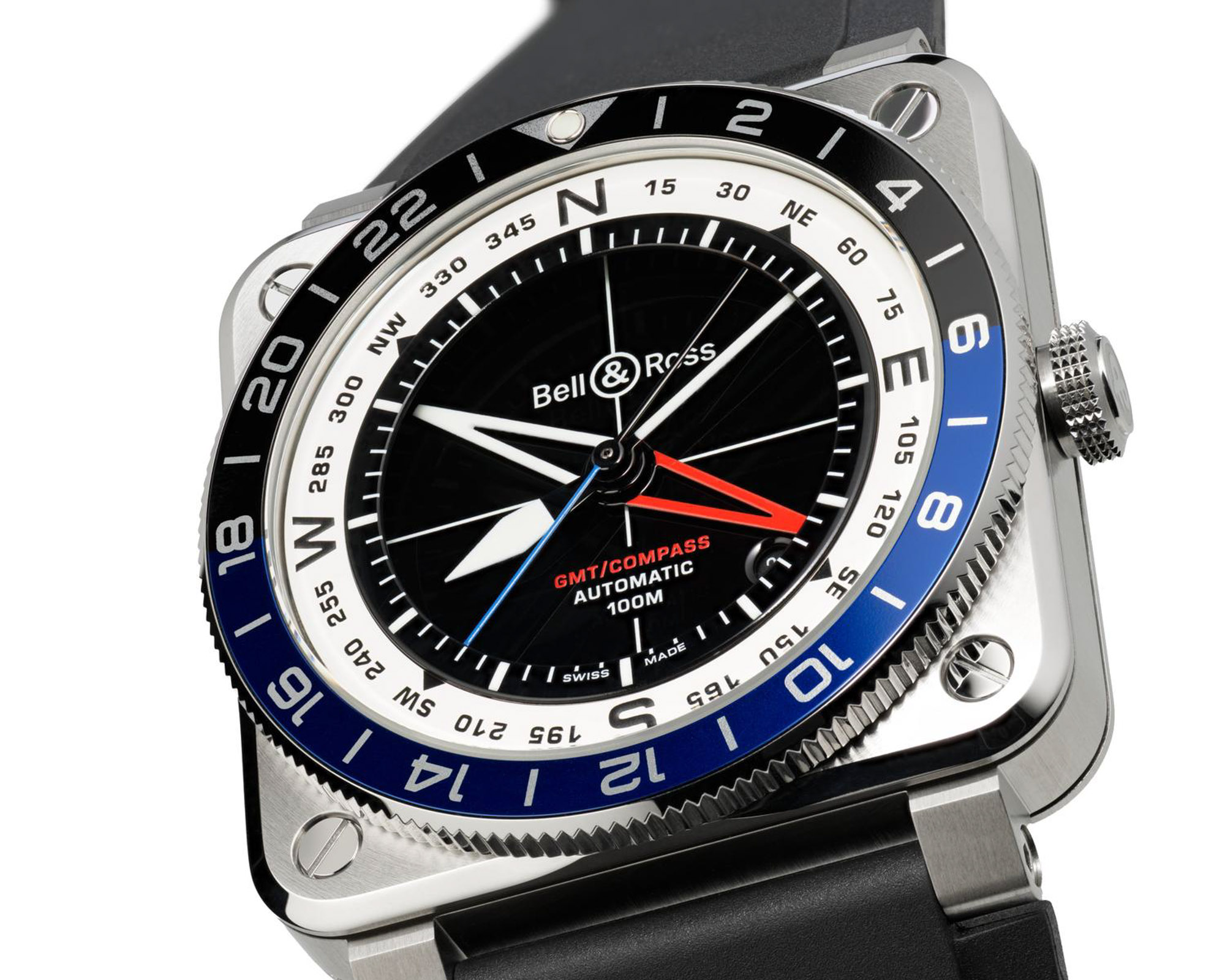 Bell & Ross BR-03 GMT Compass: Aviation-Inspired Square GMT with Real-World Utility