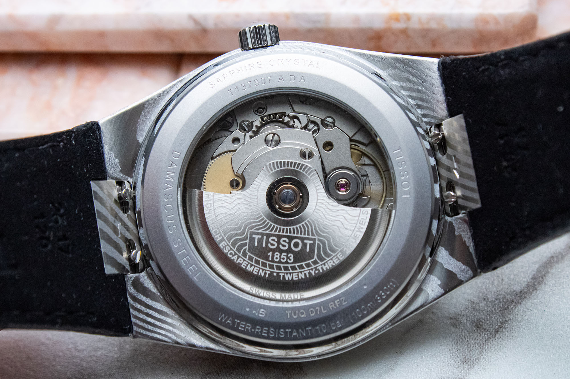 Tissot PRX Powermatic 80 Damascus (38mm): Real Damascus Steel Meets the PRX Sweet Spot