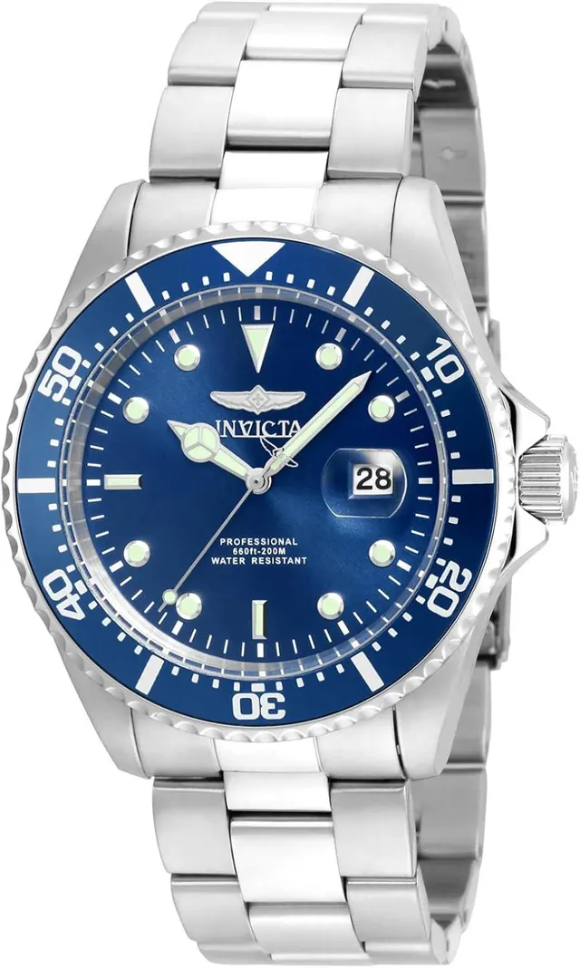 Invicta Men's 22019 Pro Diver Analog Display Quartz Silver Watch