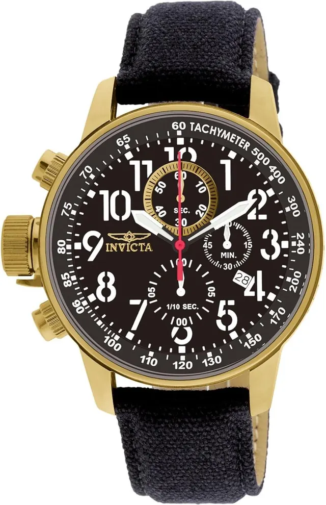Invicta Men's 1515 I "Force Collection" 18k Gold Ion-Plated Watch