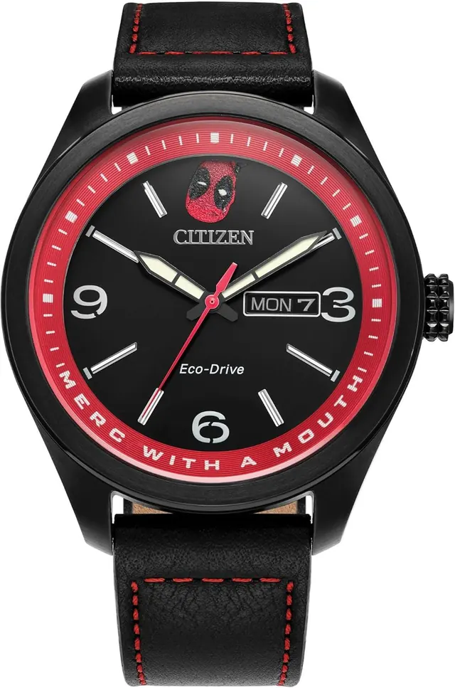Citizen Men's Eco-Drive Marvel 'Here Comes Deadpool' Watch