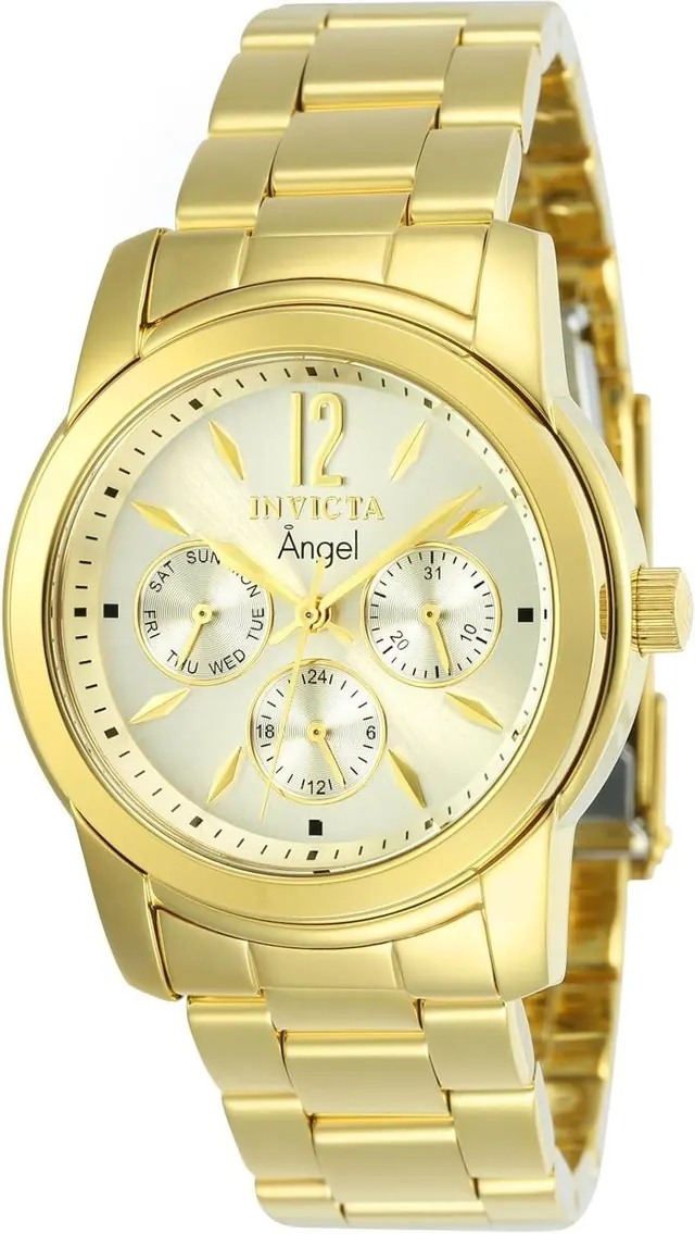 Invicta Women's 12551 Angel Analog Display Swiss Quartz Gold Watch