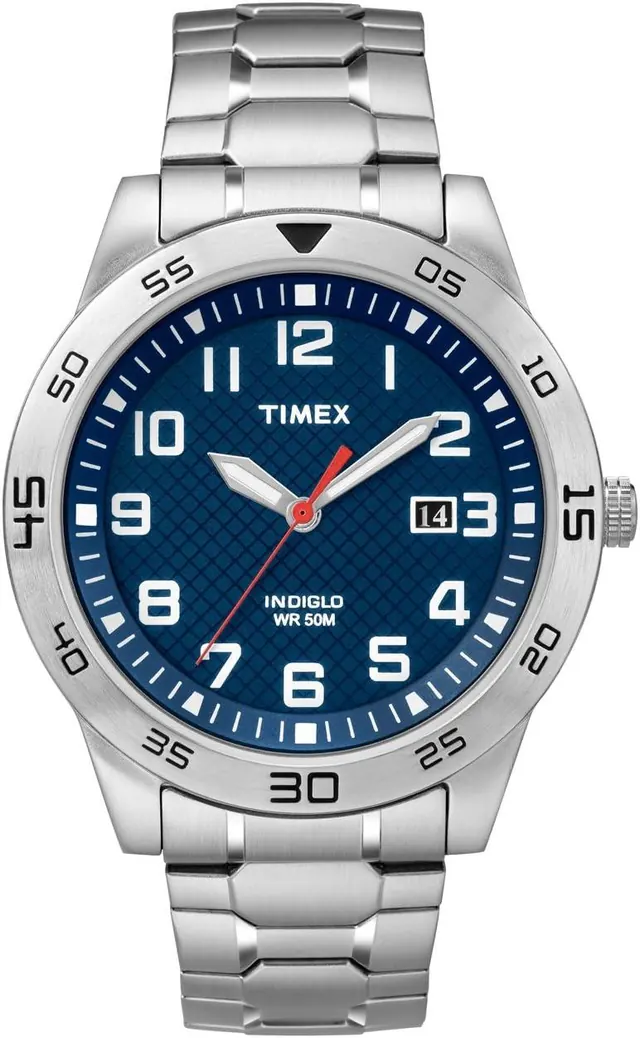 Timex TW2P61500 Men's Fieldstone Way Silver Steel Bracelet Watch