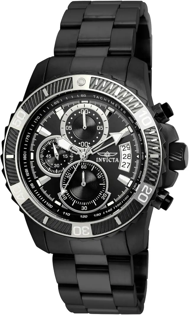 Invicta Men's 22417 Pro Diver Quartz Multifunction Black Dial Watch