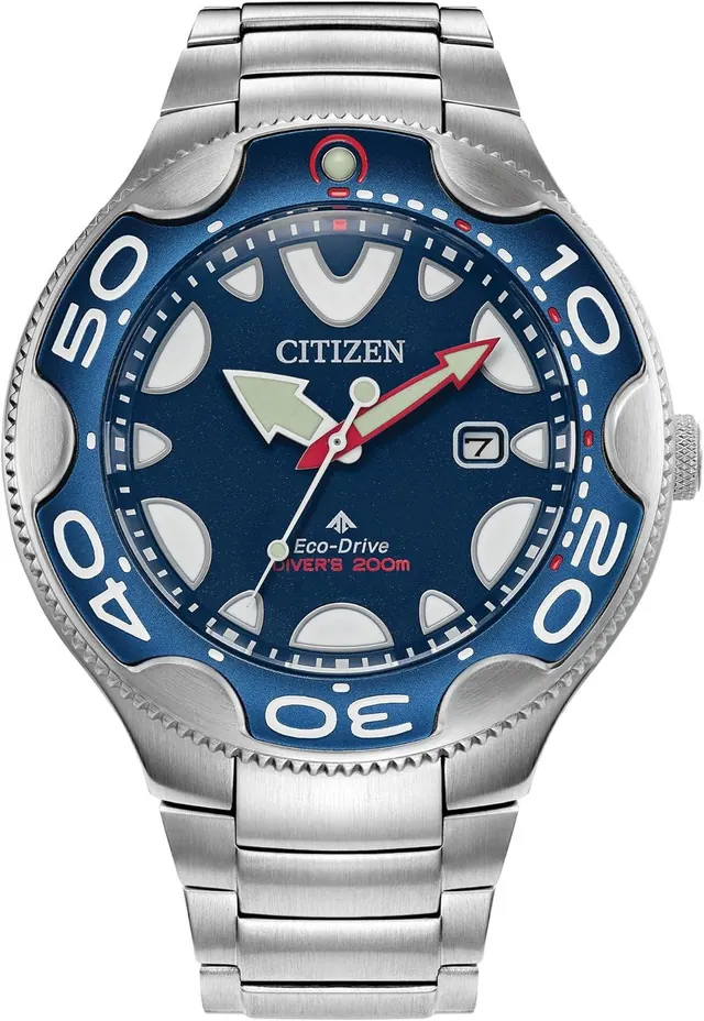 Citizen Men's Eco-Drive Promaster Sea Orca Silver Stainless Steel Watch
