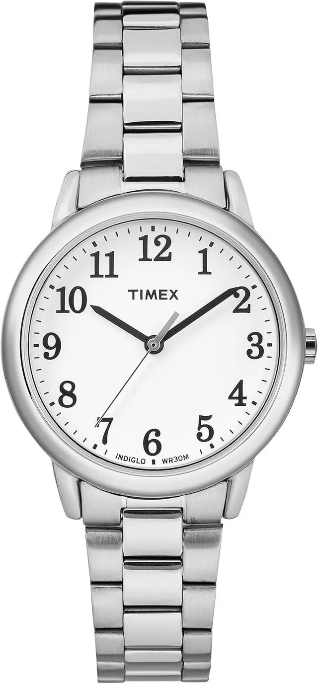 Timex Easy Reader Women's 30 mm Bracelet Watch, Silvertone