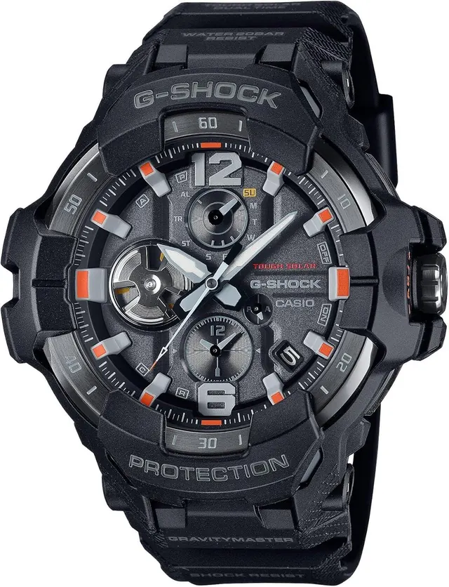 Casio G-Shock Master of G Air Gravitymaster Solar Connected Black Resin Strap Watch - GRB300EC-1A