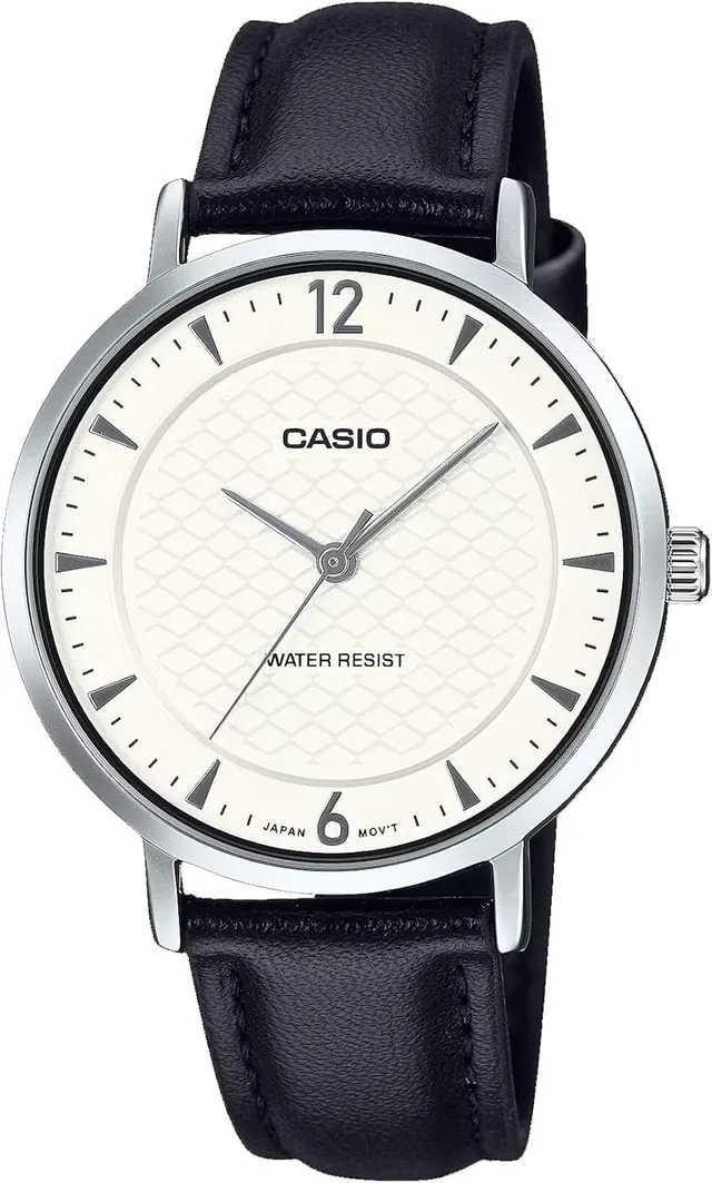 Casio LTP-VT04L-7A2 Women's Minimalistic Black Leather Band Watch