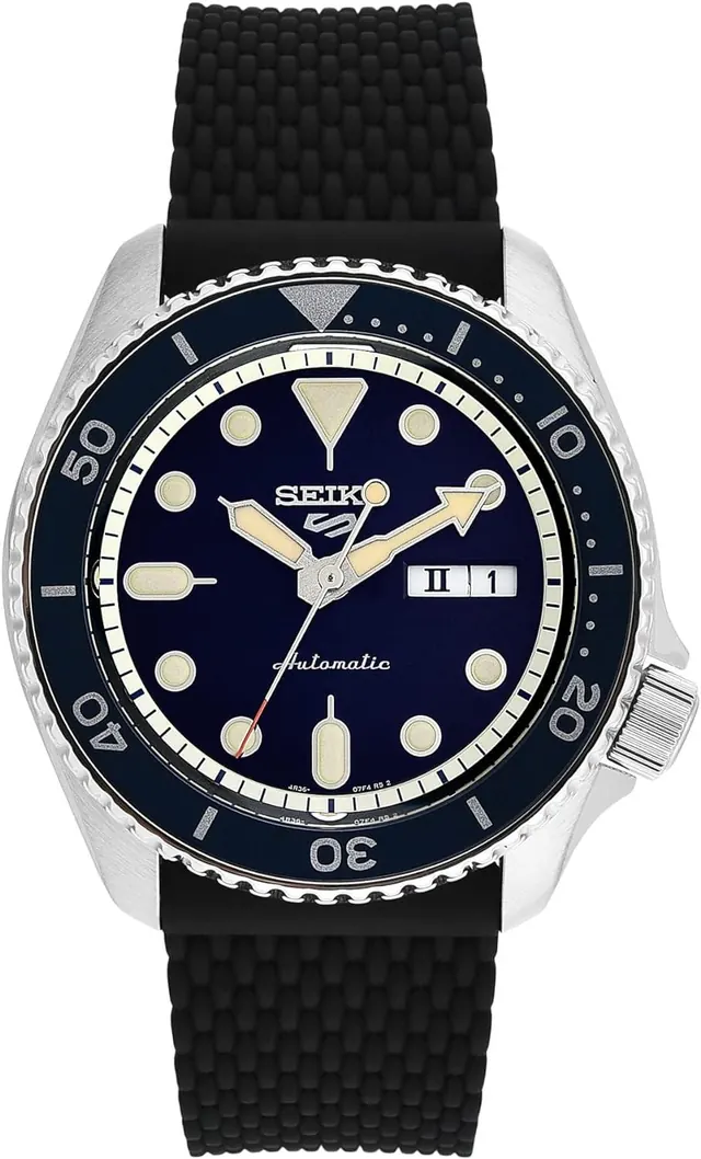 Seiko Men's Analogue Automatic Watch with Silicone Strap SRPD71K2