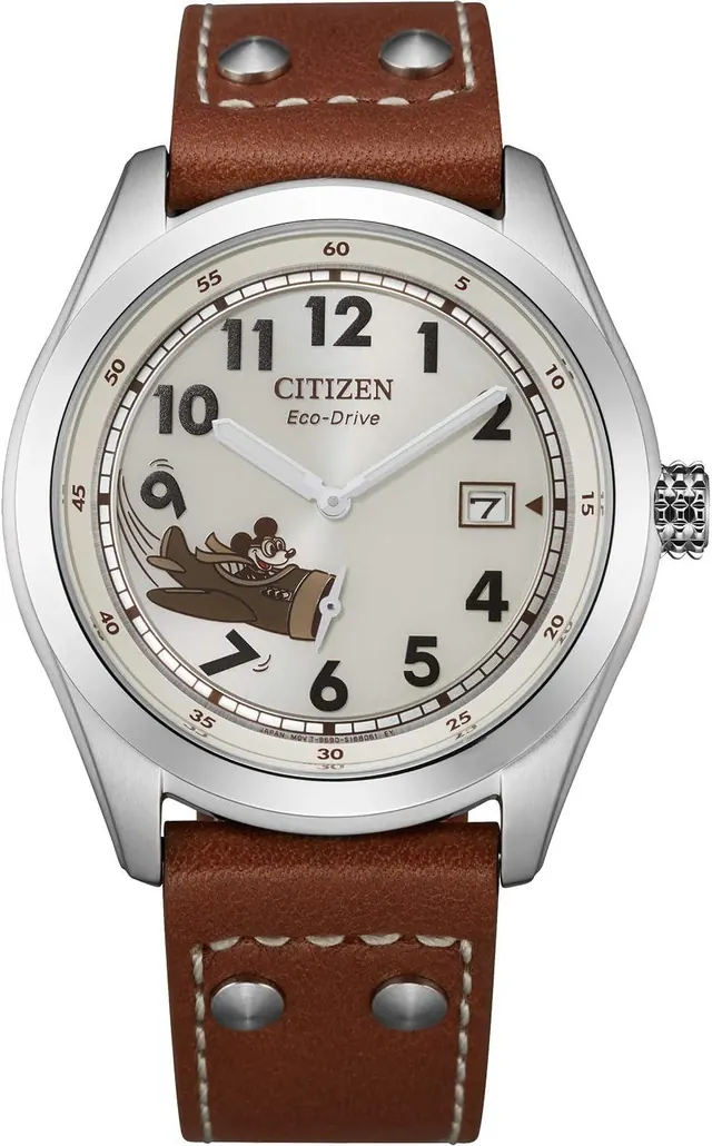 Citizen Eco-Drive Men's Disney Mickey Mouse Aviator Watch