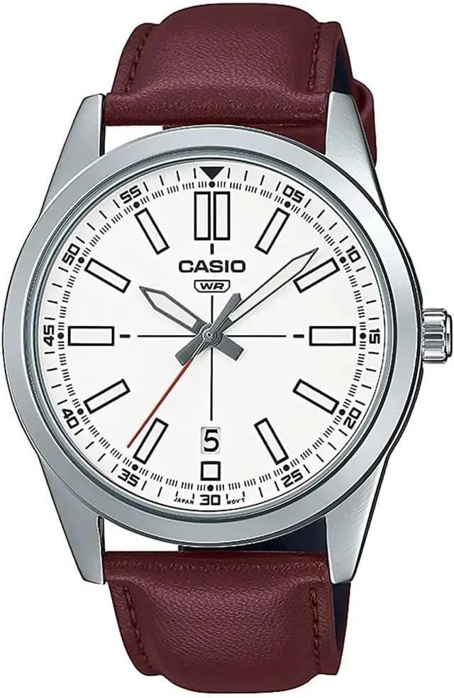 Casio Analog White Dial Men's Watch - MTP-VD02L-7EUDF