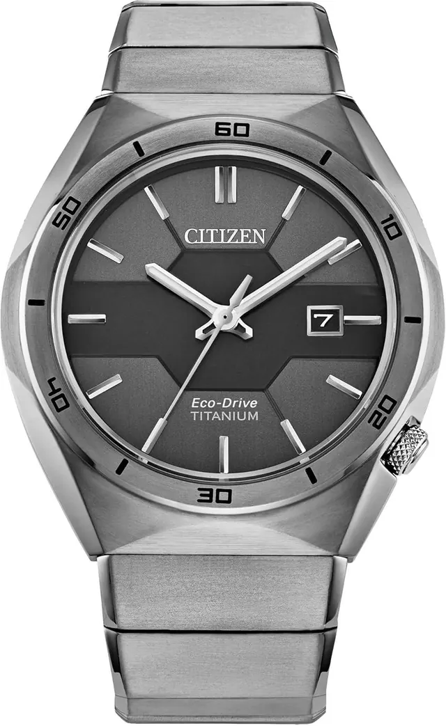 Citizen Men's Eco-Drive Sport Luxury Armor Watch in Super Titanium