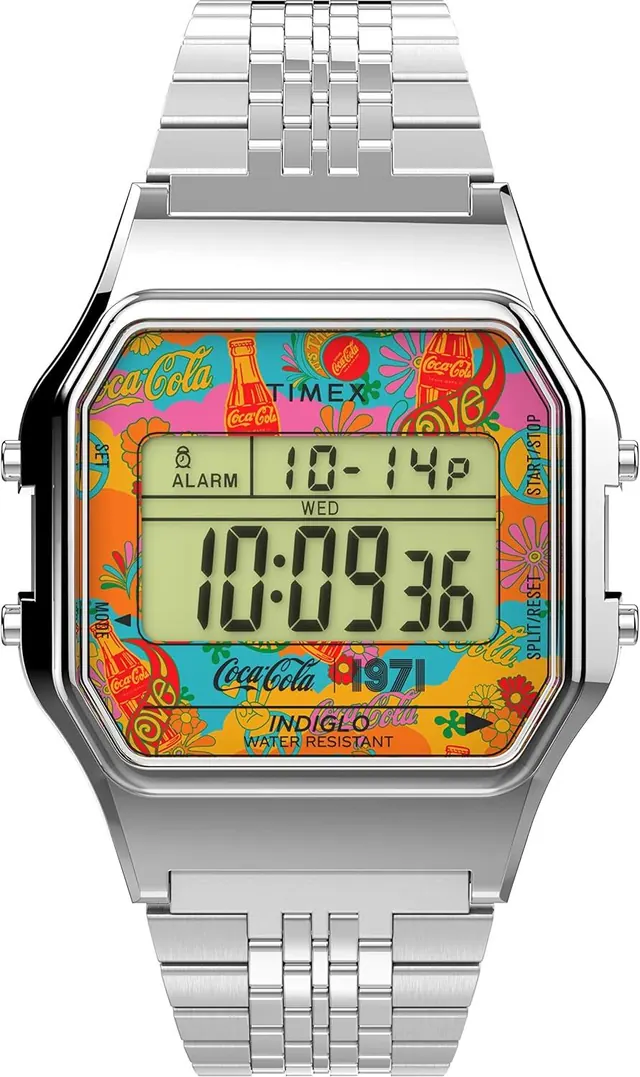 Timex T80 x Coca-Cola® Unity Collection 34mm Watch – Silver-Tone