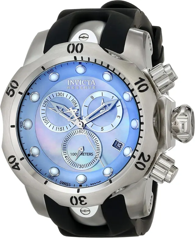 Invicta Men's 6118 Reserve Collection Chronograph Black Rubber Watch
