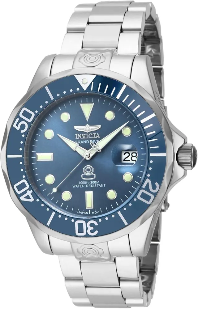 Invicta 16036 47mm Grand Diver Automatic Stainless Steel Bracelet Watch