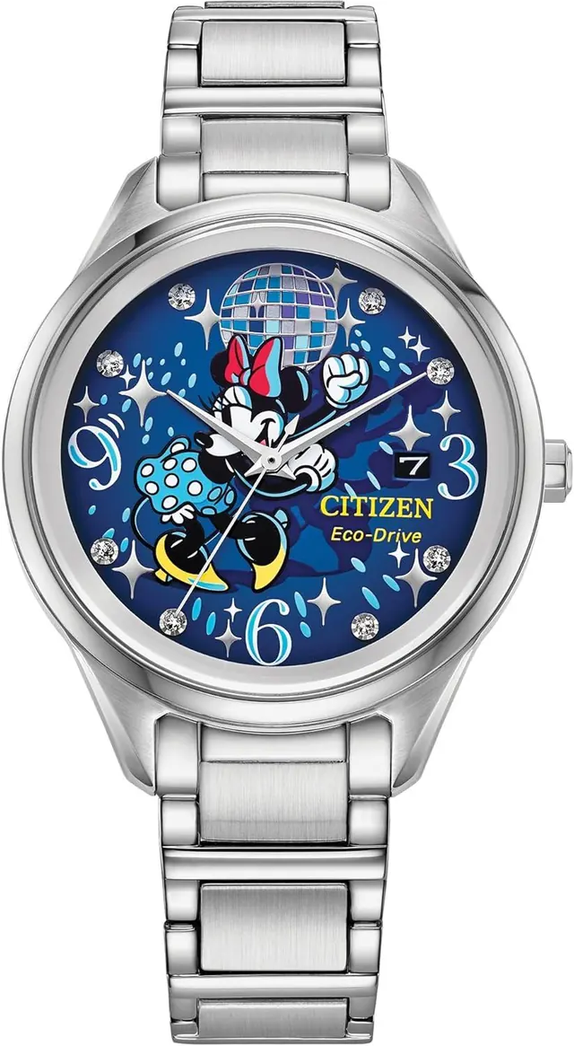 Citizen Eco-Drive Disney Women's Watch - Minnie Mouse, Silver-Tone