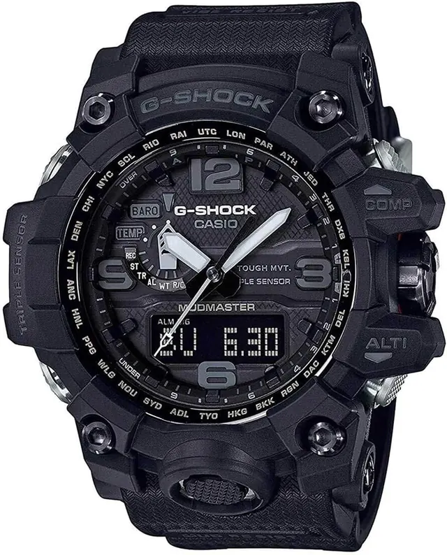 Sports Watch Mens Master Of G Mudmaster Triple Sensor Black