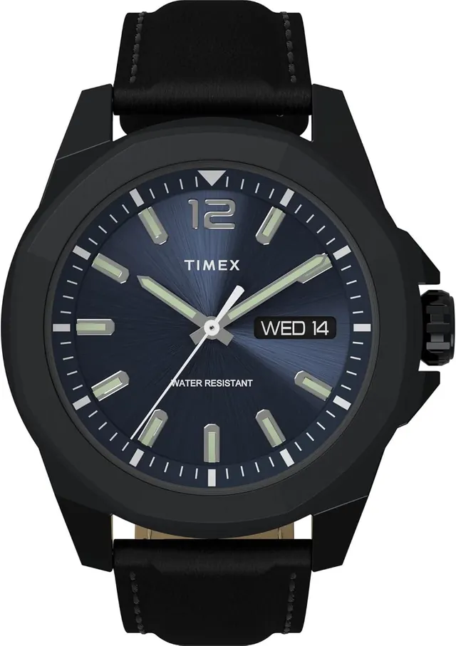 Timex Men's Essex Avenue Day-Date 44mm TW2V42900VQ Quartz Watch