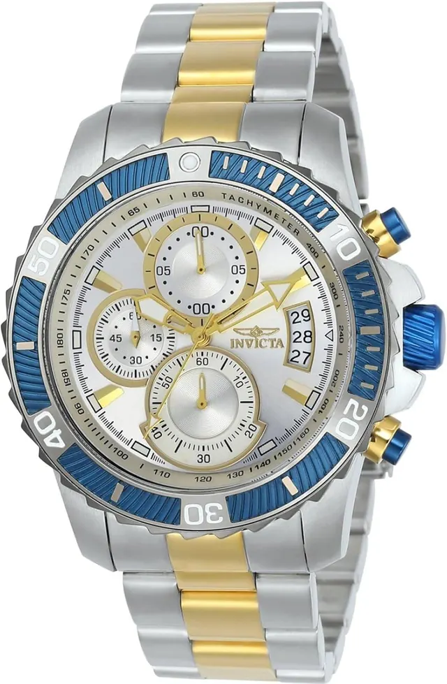 Invicta Men's 23994 Pro Diver Quartz Multifunction Silver Dial Watch