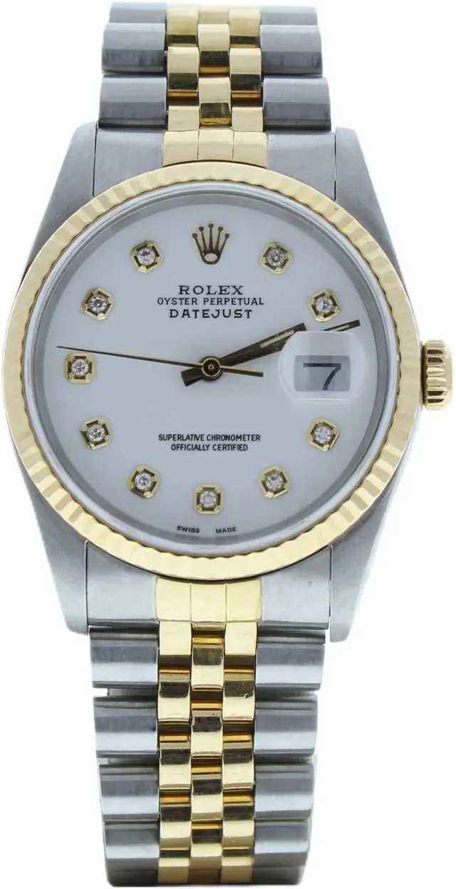 Rolex Men's Datejust 36mm Steel & 18k Gold Watch Model 16013