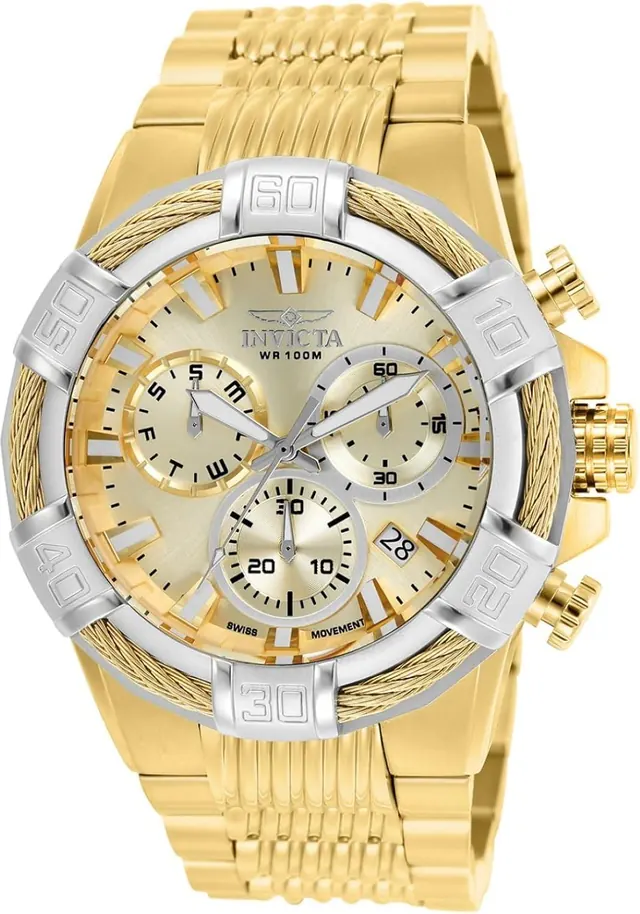 Invicta Men's 25868 Bolt Analog Display Quartz Gold Watch