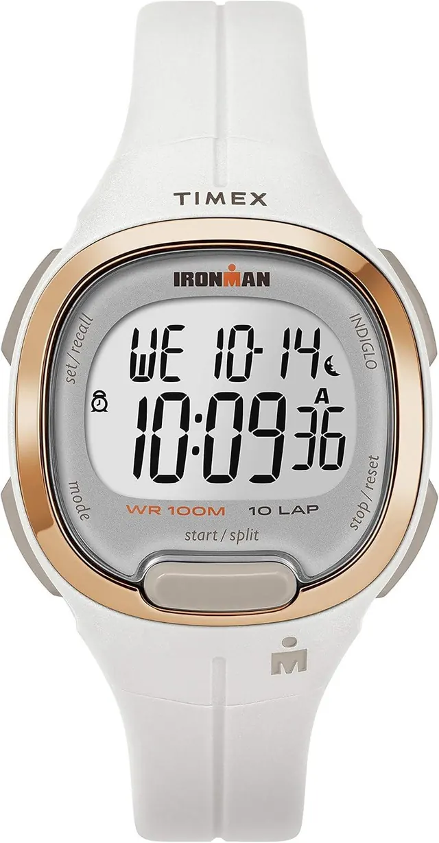 Timex Women's Ironman Transit 33mm Watch - White & Rose Gold-Tone with Silicone Strap