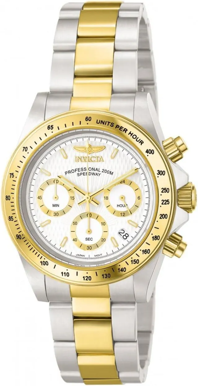 Invicta Men's Speedway 39.5mm Steel and Gold Tone Chronograph Quartz Watch