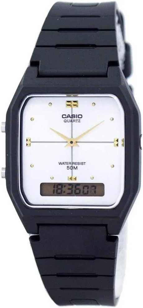 Casio #AW48HE-7AV Men's Analog Digital Dual Time Zone Watch
