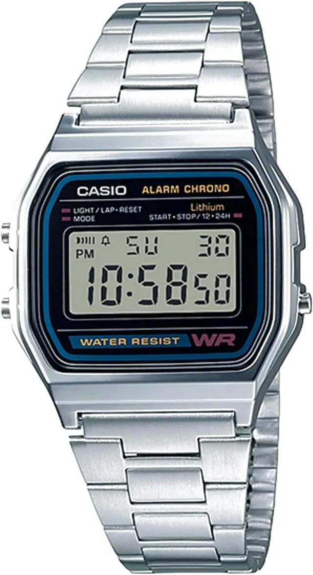 Casio A158WA Series | Unisex Digital Watch with Alarm and Stopwatch