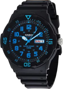 Casio MRW200H Series Unisex Analog Watch - Black/Blue