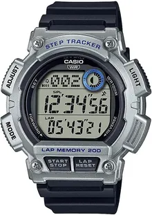 Casio Men's Quartz Sport Watch with Resin Strap, Black, 24