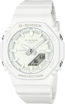 Casio G-Shock GMAP2100VA-7A Beach Style Silver Sparkle Dial White Watch