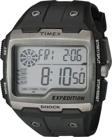 Timex Men's TW4B02500 Expedition Grid Shock Black Resin Strap Watch