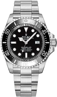 Rolex Sea Dweller Black Dial Stainless Steel Men's Watch 116660