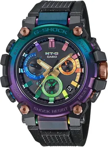 G-Shock Casio MT-G Nebula Rainbow Ion-Plating Chronograph Limited Edition Watch - MTGB3000DN1A