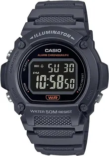 Casio Quartz Fitness Watch with Resin Strap, Gray, Unisex