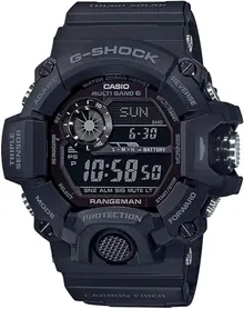 Casio Men's Tactical Rangeman G-Shock Solar Atomic Watch, Black/Black