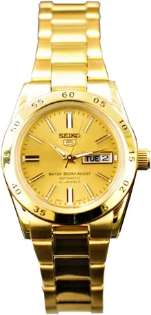 SEIKO 5 Sports Automatic Gold Dial Ladies Watch SYMG44K1
