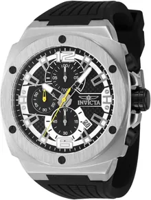 INVICTA Racing Men 47mm Stainless Steel Black + Steel Grey Dial VD57 Quartz Watch