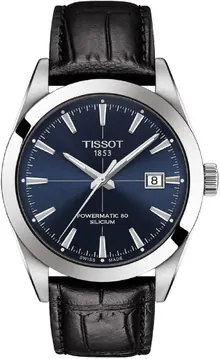 Tissot Men's Gentleman Stainless Steel Dress Watch Black T1274071604101
