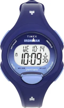 Timex Women's Ironman Triathlon Essential 34mm Watch - Blue Strap Digital Dial