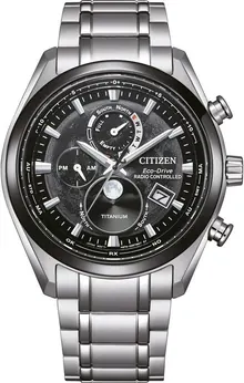 Citizen 32025924 Men's Watch Analogue Eco-Drive Radio - Silver Titanium Bracelet