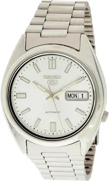 Seiko Men's SNXS73K 5 Stainless Steel Silver Dial Watch