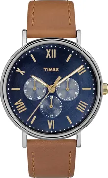 Timex Unisex TW2R29100 Southview 41mm Multifunction Leather Strap Watch