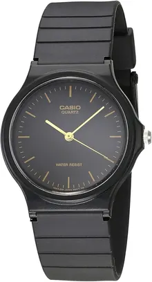 Casio MQ24 Series Quartz Analog Watch for Men - Black/Gold