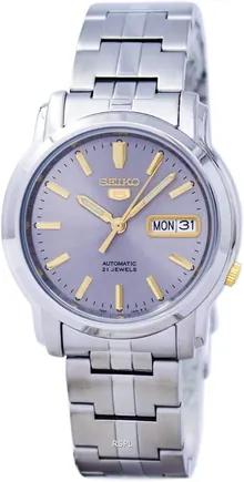 SNKK67K1 Seiko 5 Automatic Men's Analog Grey Business Watch