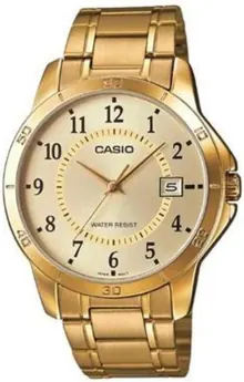 Casio Men's MTPV004G-9B Gold Stainless-Steel Quartz Watch