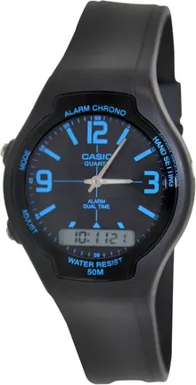Casio Men's AW90H-2BV Black Resin Quartz Watch