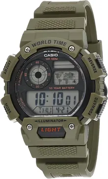 Casio AE1400WH-3AV Men's Watch with 10 Year Battery