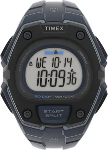 Timex Men's Ironman Triathlon Classic 30 Oversized 45mm Watch – Blue & Gray Case